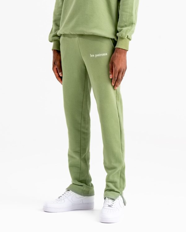 Les patrons luxury streetwear green sweatsuit 4