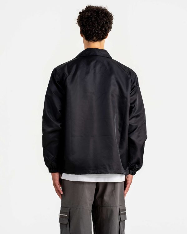 les patrons luxury streetwear black coach jacket