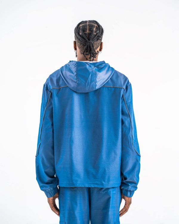 les patrons luxury streetwear blue windbreaker tracksuit 1