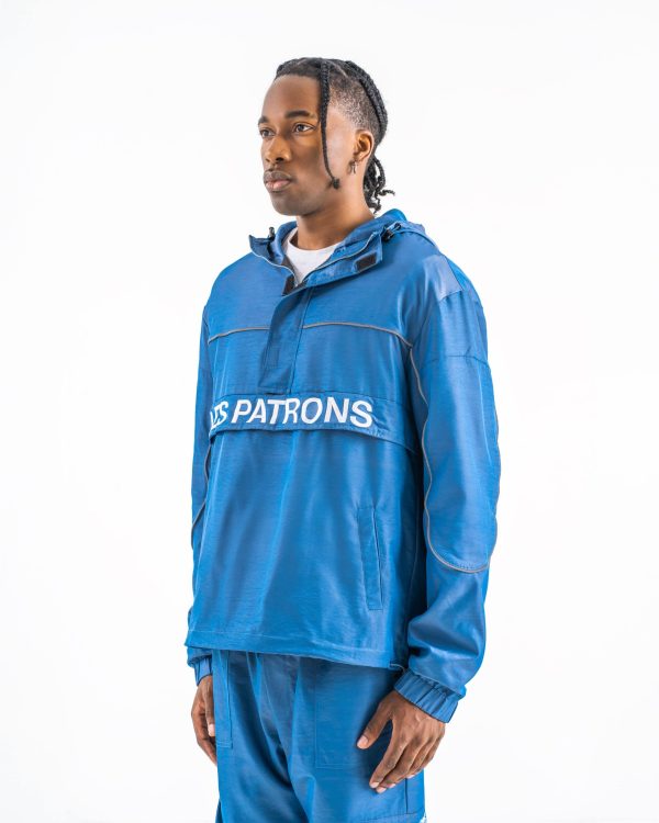 les patrons luxury streetwear blue windbreaker tracksuit 1