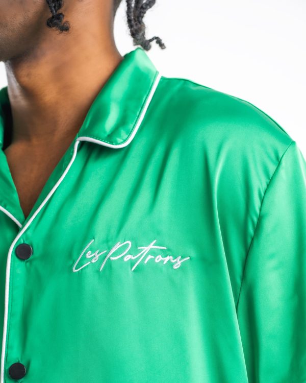 les patrons luxury streetwear green resort set