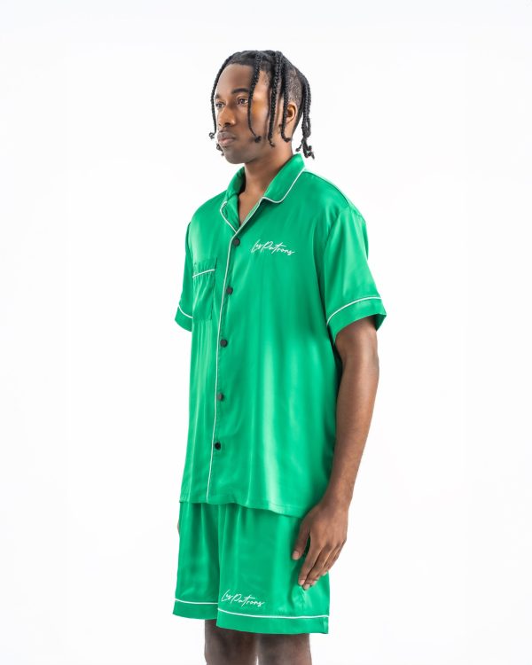 les patrons luxury streetwear green resort set