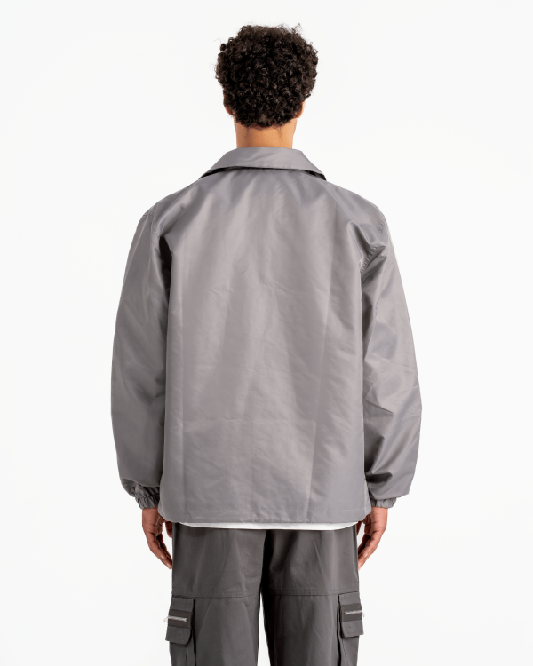 les patrons luxury streetwear grey coach jacket