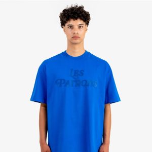 les patrons luxury streetwear royal blue tshirt