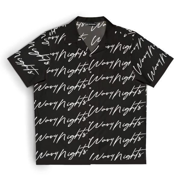 les patrons luxury streetwear wavy nights tshirt