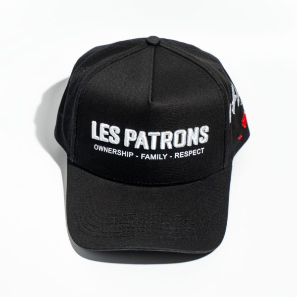 les patrons luxury streetwear signature black hat