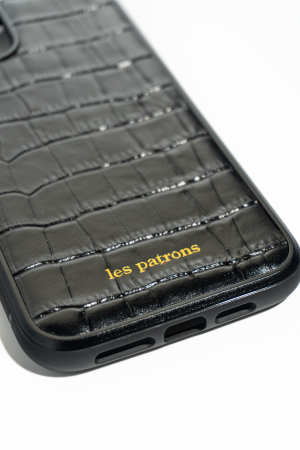 les patrons luxury streetwear black phone case