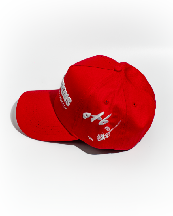 les patrons luxury streetwear signature red hat