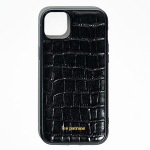 les patrons luxury streetwear black phone case